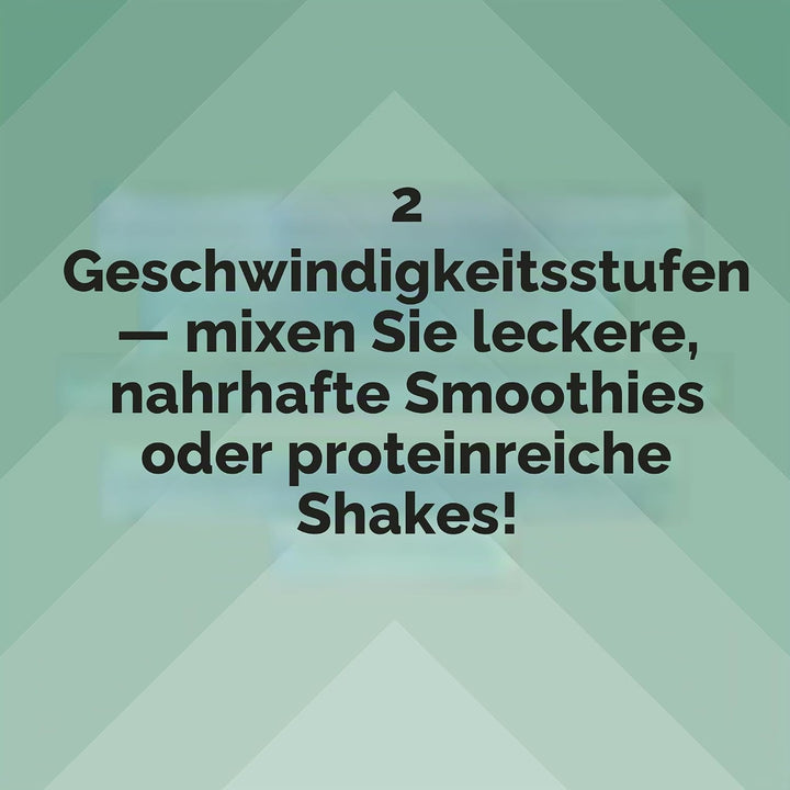 Progress kompakter Smoothie-Mixer, elektrischer Standmixer, ideal für Shakes, Säfte, 2 tragbare Spor