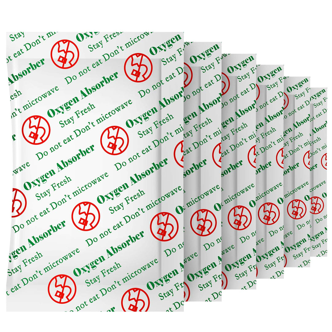 VacYaYa 200CC (100-Pack) Sauerstoffabsorber-Pakete in Lebensmittelqualität für Hausgemachtes Trocken