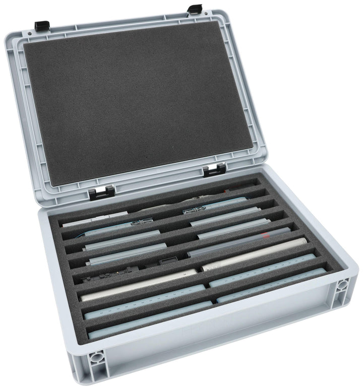 Feldherr Eurobox 40x30 Set für Modelleisenbahn - Spur N - 8 Fächer - Schaumstoffeinlage für stehende
