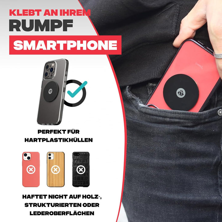Shapeheart französische Innovation, magnetische Motorrad-Telefonhalterung mit extradünner, Metallpla