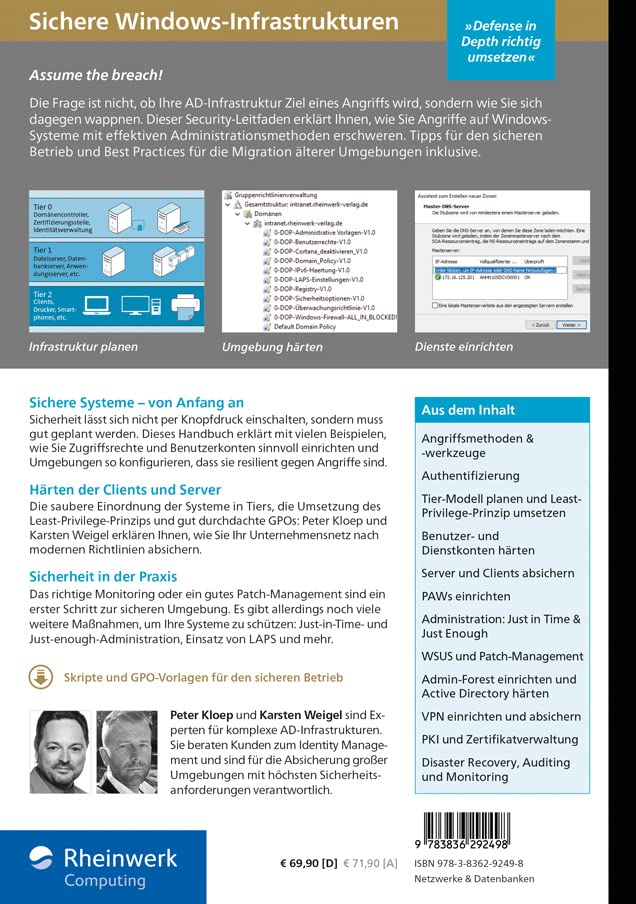 Sichere Windows-Infrastrukturen: Das Handbuch für Admins. Die neue Referenz von den Security-Profis.