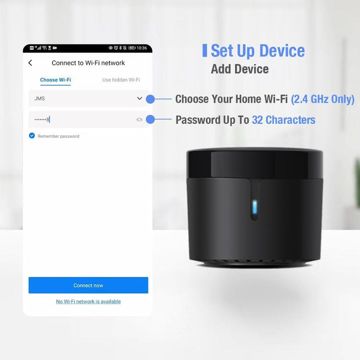 Broadlink - RM4 Mini - Universelle IR-Audio-Video-Fernbedienung, Smart Home WLAN Remote-Hub, kompati