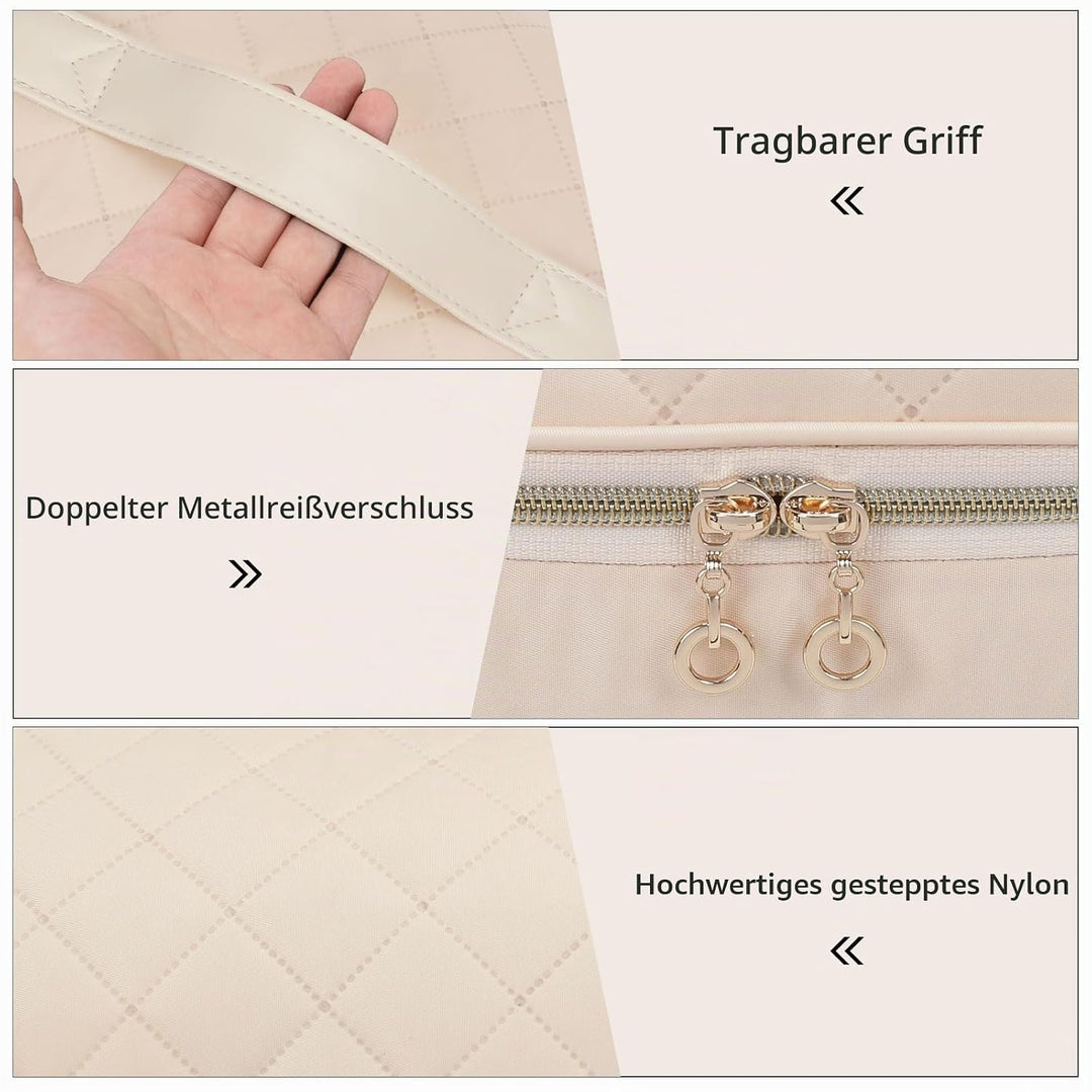 Nagellack Aufbewahrung, Doppelschicht Nagellack Organizer Tasche, Reise Aufbewahrungsbox für 45 Flas