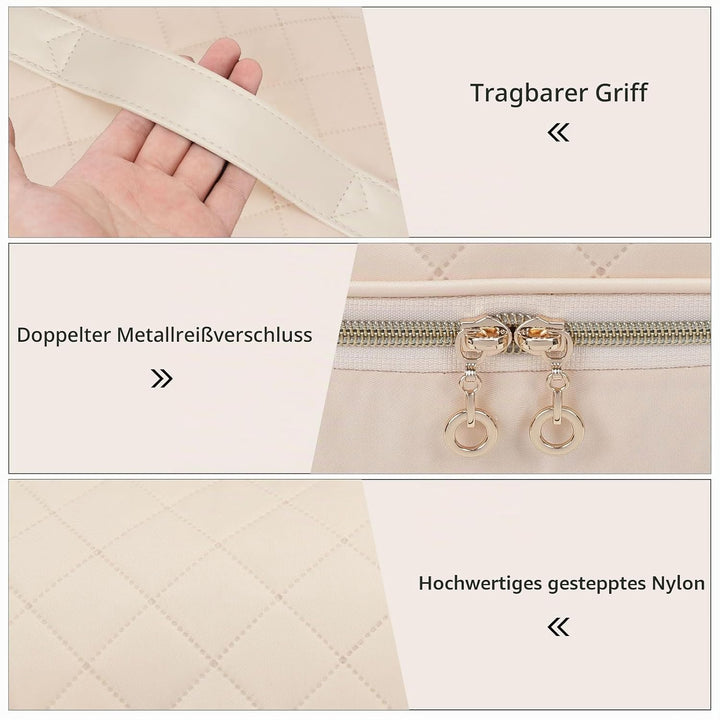 Nagellack Aufbewahrung, Doppelschicht Nagellack Organizer Tasche, Reise Aufbewahrungsbox für 45 Flas