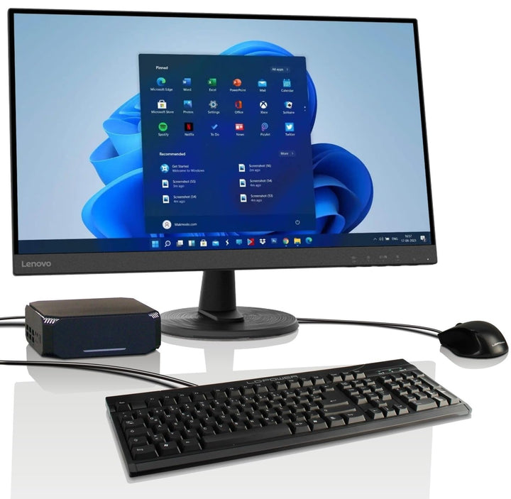 All-in-One Paket Lenovo 24-Zoll Intel N5095 Quad Core Computer mit 3 Jahren Garantie! 8 GB, 128 GB S