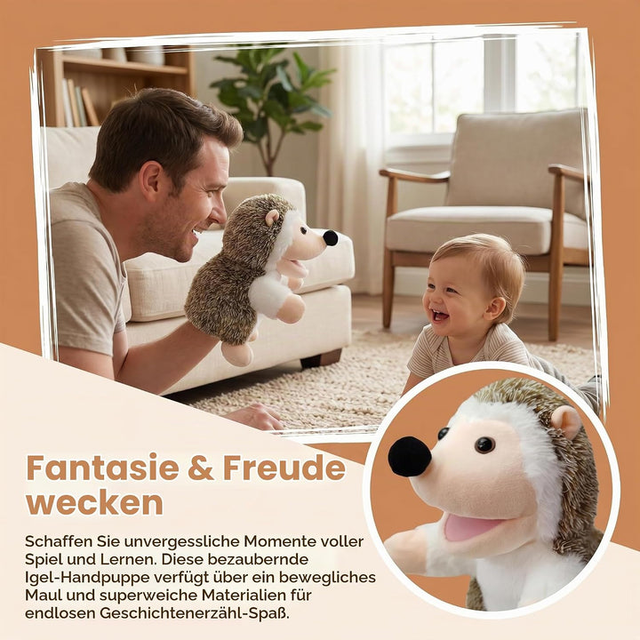 2026 Tierhandpuppen für Kinder,Kleinkind enthält Wolf,Tiger,Löwe,AFFE und bewegliche offene Münder,p