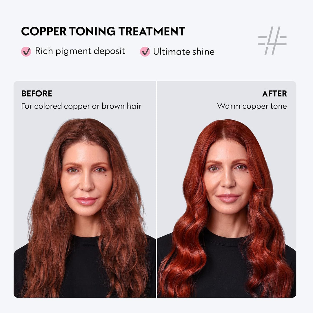 Four Reasons Color Mask - Copper - (27 Colors) Toning Treatment, Color Depositing Conditioner, Tone