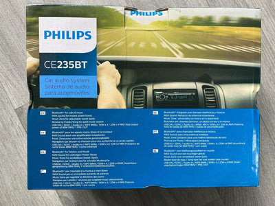 Philips CE235BT Car Radio Bluetooth + EDR - Autoradio, Freisprecheinrichtung, MP3-Player und USB/SDH