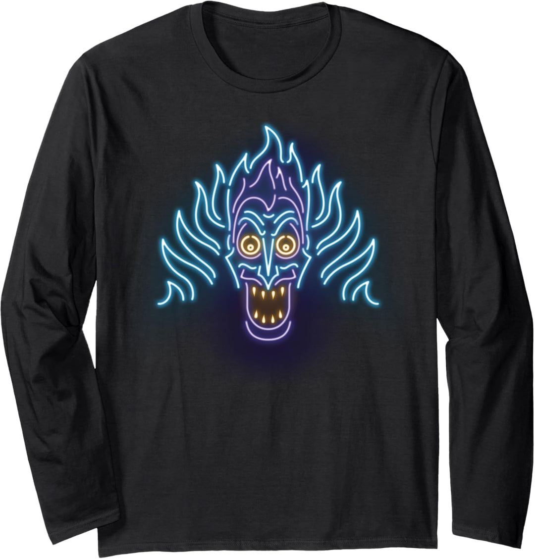 Disney Hercules Neon Hades Head Shot Langarmshirt