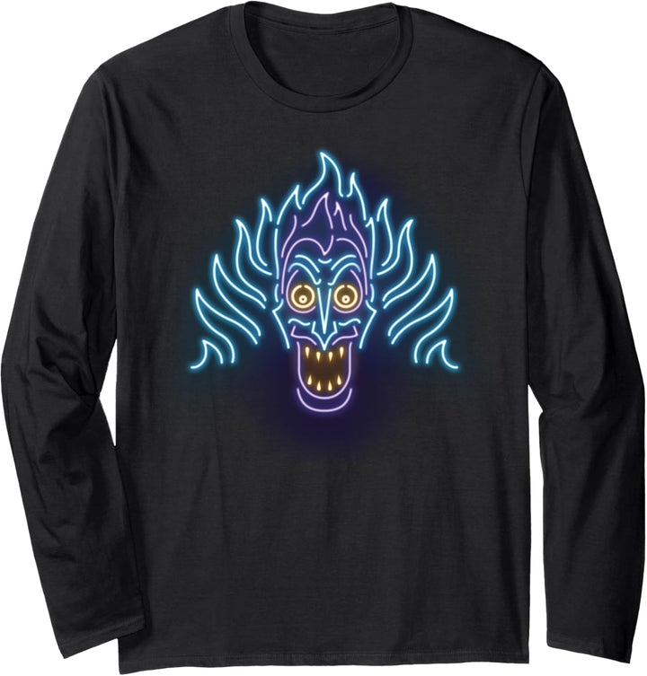 Disney Hercules Neon Hades Head Shot Langarmshirt