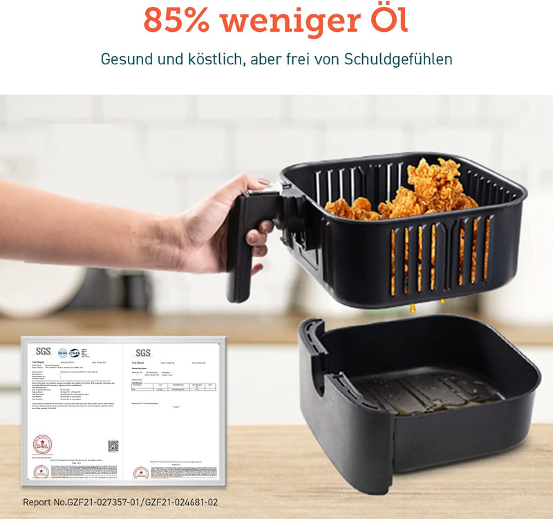 COSORI Heissluftfritteuse 3,5L, Heissluftfriteuse Ohne ÖL mit 13 Programmen, 1500W, Airfryer XL für