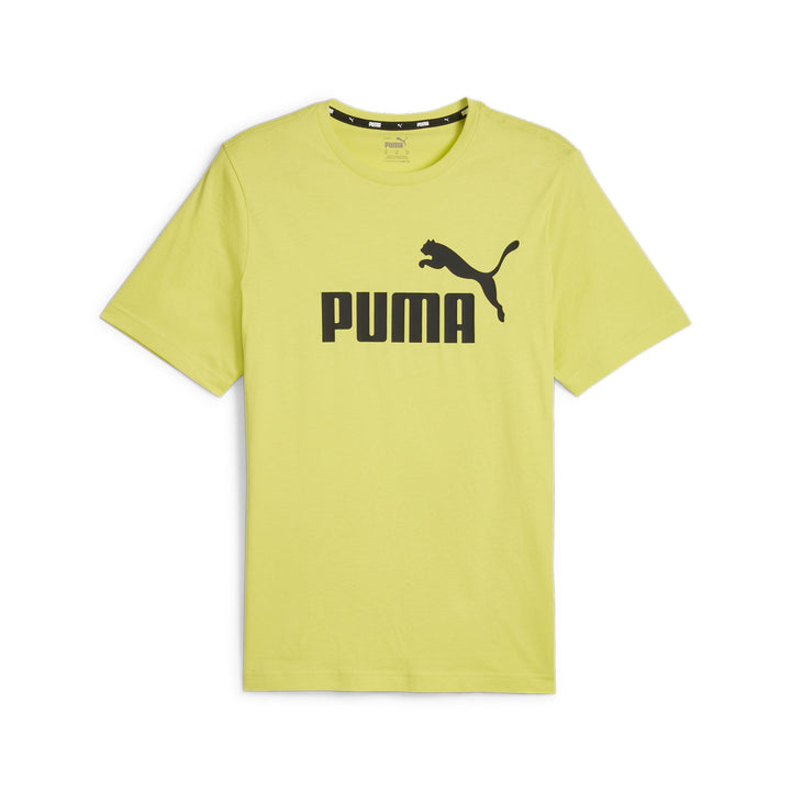 PUMA Herren Ess Logo Tee T-shirt S Lime Sheen Green, S Lime Sheen Green