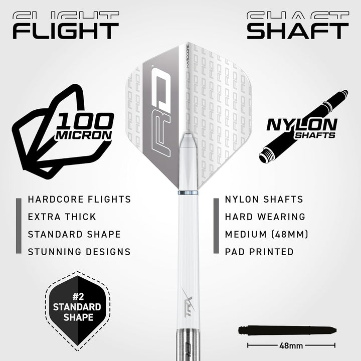 RED DRAGON Javelin Series Profi Dartpfeile Steeldarts Set mit Flights und Schäfte 20.0 Gramm, 20.0 G