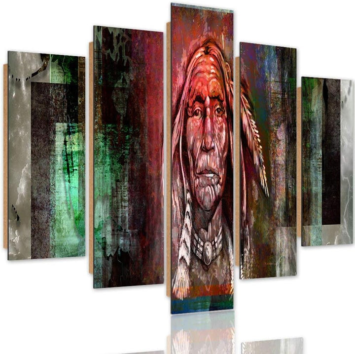 Feeby. Wandbild - 5 Teile - Deko Bilder, gedrucktes Bild, Deco Panel, Foto, Kunstdrucke, 5-Teilig, T