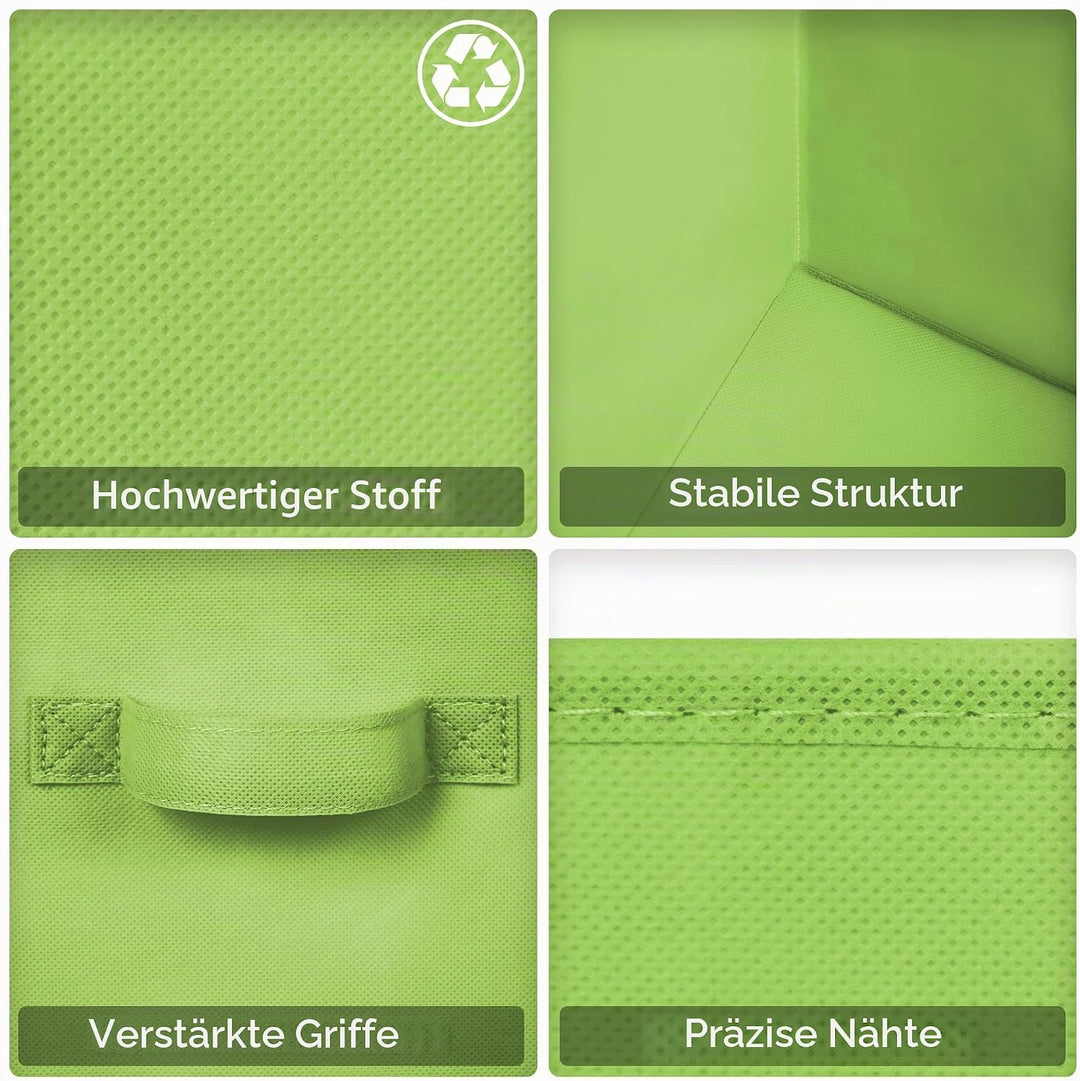 GRANNY SAYS Aufbewahrungswürfel Stoff, 6 Stück Aufbewahrungsboxen für Würfelregal, Regalkörbe 27 x 2