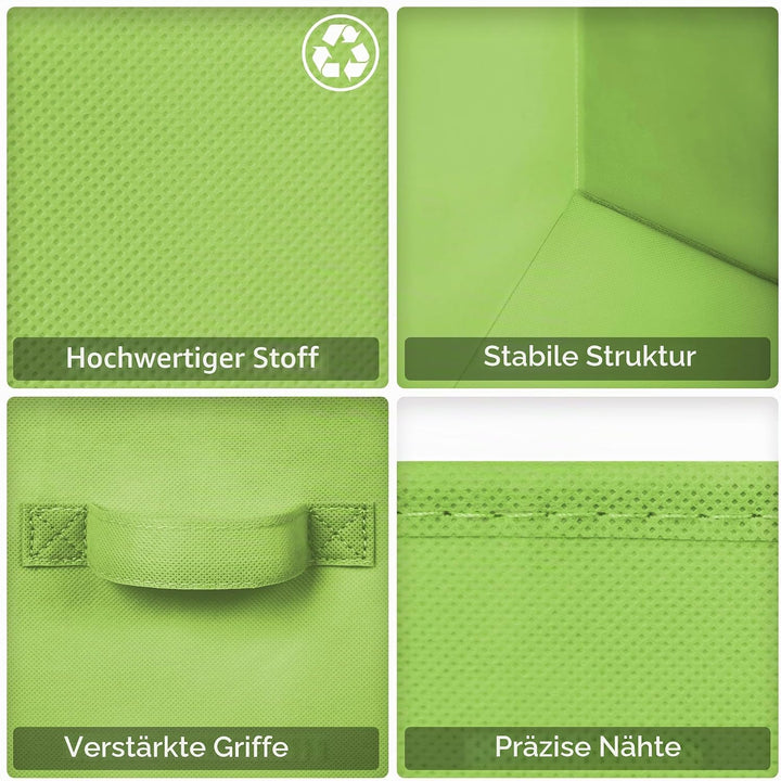 GRANNY SAYS Aufbewahrungswürfel Stoff, 6 Stück Aufbewahrungsboxen für Würfelregal, Regalkörbe 27 x 2