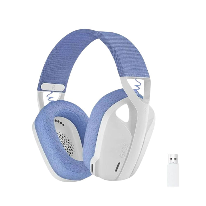 Logitech - G435 Lightspeed Wireless Gaming Headset - Weiss, 981-001074, schwarz