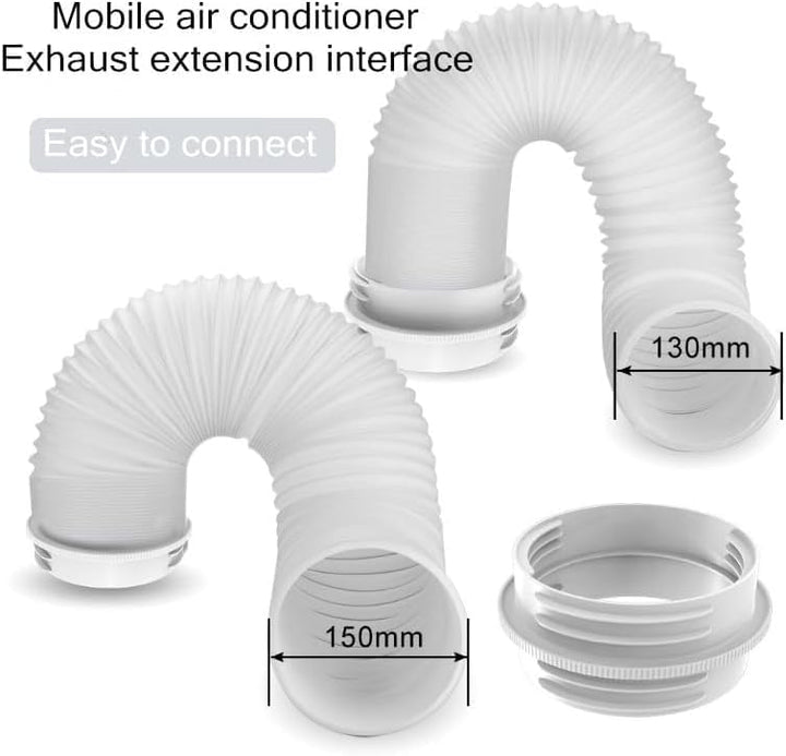 Klimaanlagen Abluftschlauch Adapter,130mm innen/150mm Aussen,Klimaanlagen Abgasschlauchkupplung,Klim