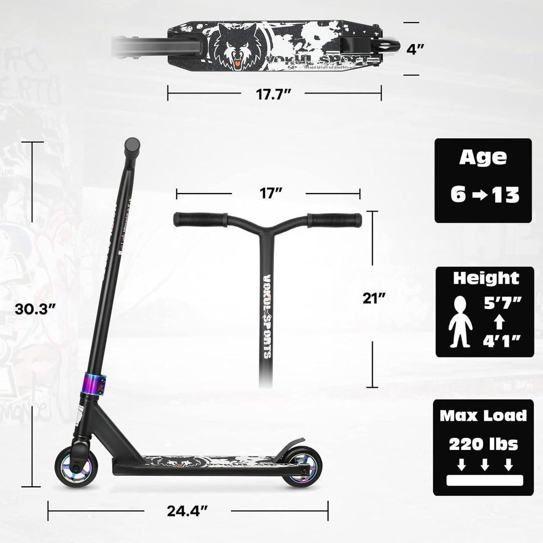 Stunt Scooter Joycruise Profi Scooters, Trick Stunt Roller für Jugendliche Kinder ab 6 Jahre Jungen