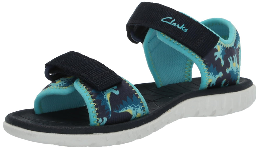 Clarks Mädchen Surfing Tide K Sandal 11.5 Wide Big Kid Marineblau, 11.5 Wide Big Kid Marineblau