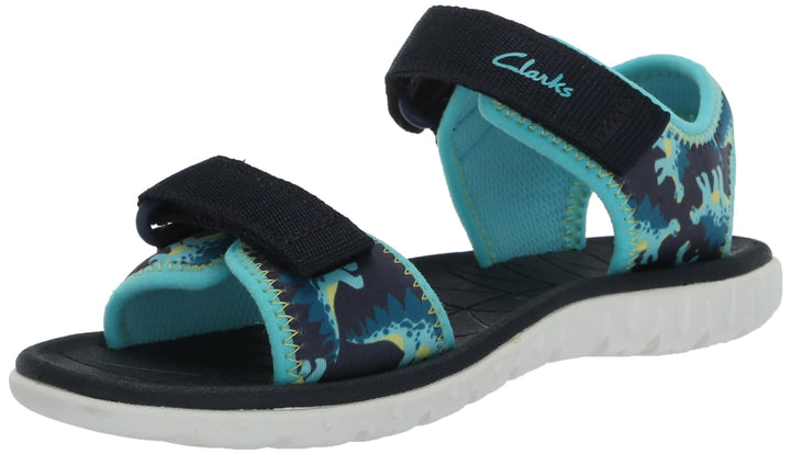 Clarks Mädchen Surfing Tide K Sandal 11.5 Wide Big Kid Marineblau, 11.5 Wide Big Kid Marineblau