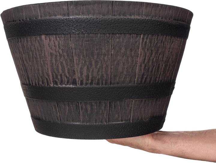 KADAX Blumentopf, Blumenkübel aus Kunststoff, runder Pflanzkübel, Innen- und Aussenbereich, Übertopf