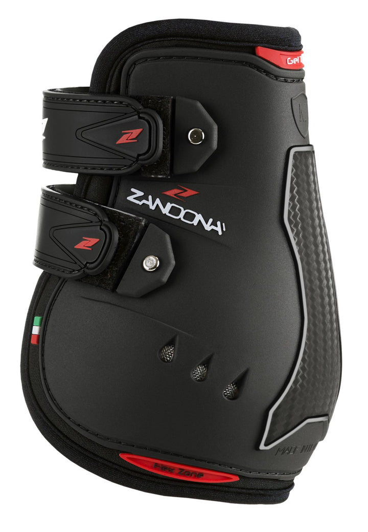 Zandonà Carbon Air Active Fit Fetlock Schutzgamasche für Pferde, Schwarz