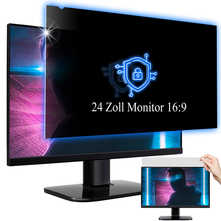 ngningo Computer Blickschutzfolie 24 Zoll für 16:9 Seitenverhältnis Monitor, Sichtschutzfolie Privat