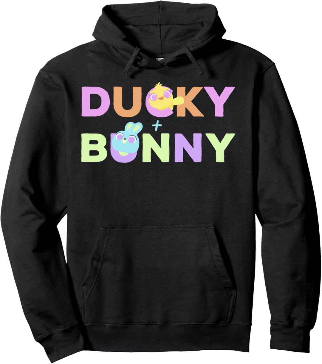 Disney Pixar Toy Story 4 Ducky & Bunny Pastel Portrait Pullover Hoodie