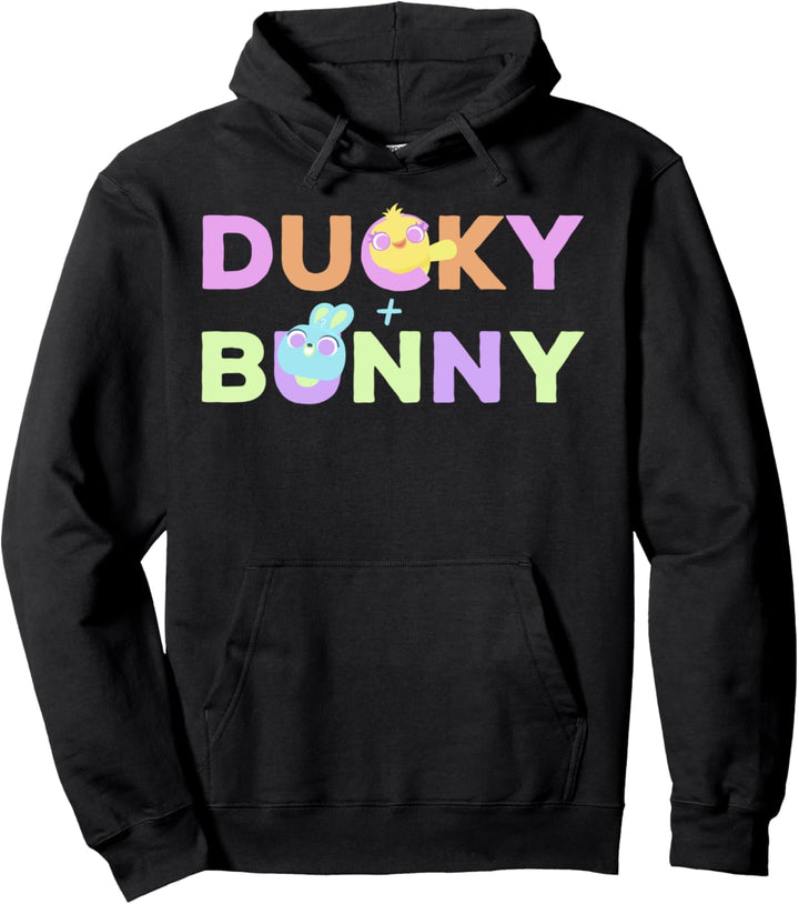 Disney Pixar Toy Story 4 Ducky & Bunny Pastel Portrait Pullover Hoodie