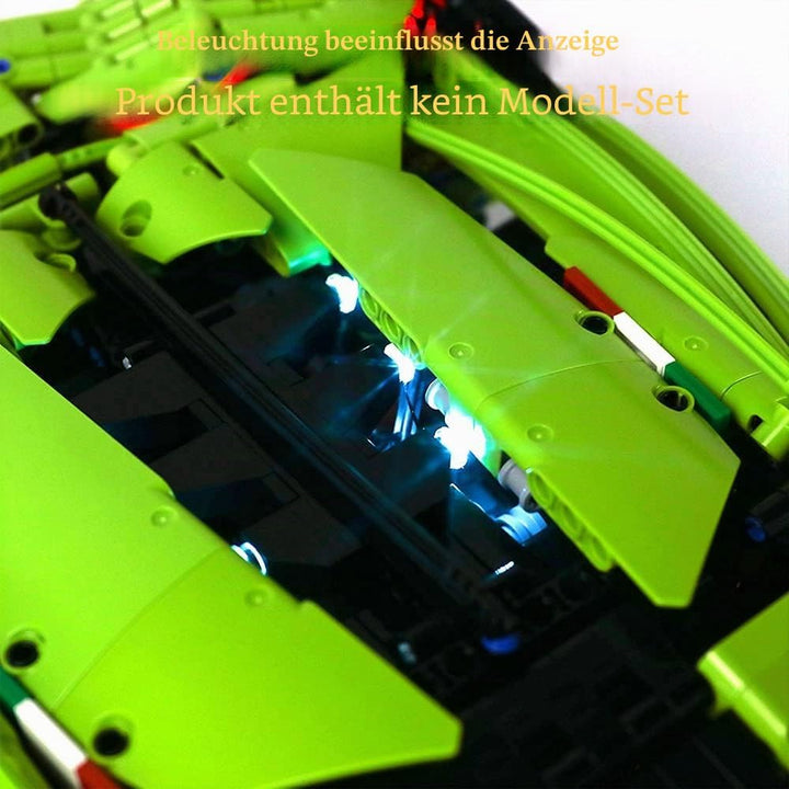 GEAMENT LED Beleuchtung Kit Kompatibel mit Lego Lamborghini Sian (Sián) FKP 37 - für Technic 42115 R