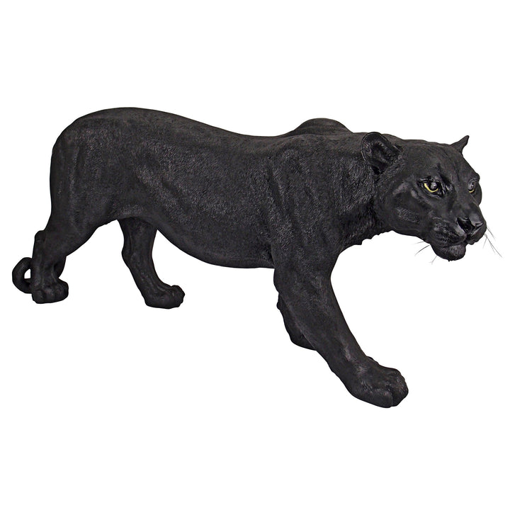 Design Toscano Raubtier im Schatten, Schwarzer Panther - Gartenfigur Large, Large