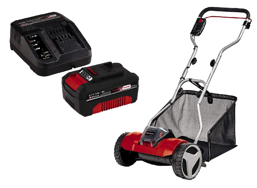 Einhell Akku-Rasenmäher GE-HM 18/38 Li Power X-Change (Li-Ion, 18 V, 38 cm Schnittbreite, 4-stufige