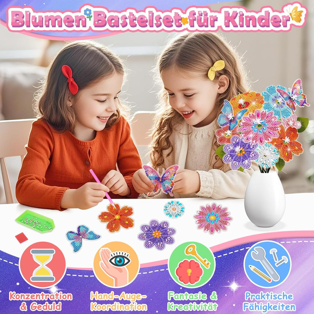 Blumen Basteln Mädchen 8 6 7 9 10 Jahre: Geschenke für Mädchen 8-9-11-12 Jahren Mosaik Bastelset Kin