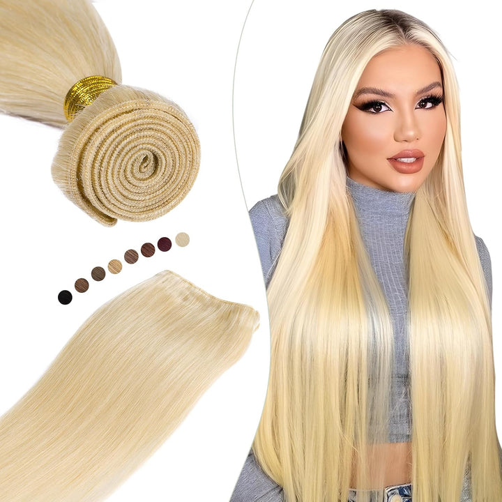 Elailite Echthaar Bündel, Haar Extensions Sew in Bundle Haarverlängerungen, Brasilianisches 100% Men