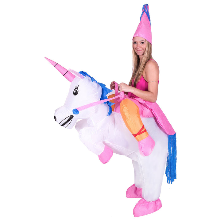 Bodysocks® Aufblasbares Einhorn Kostüm für