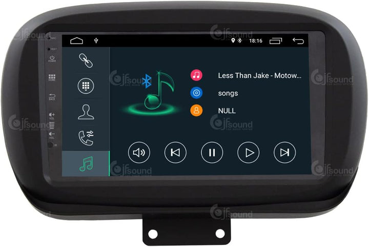 Personalisiertes Autoradio fürFiat 500X Android GPS Bluetooth WiFi USB DAB+ Touchscreen 9" 4core Car