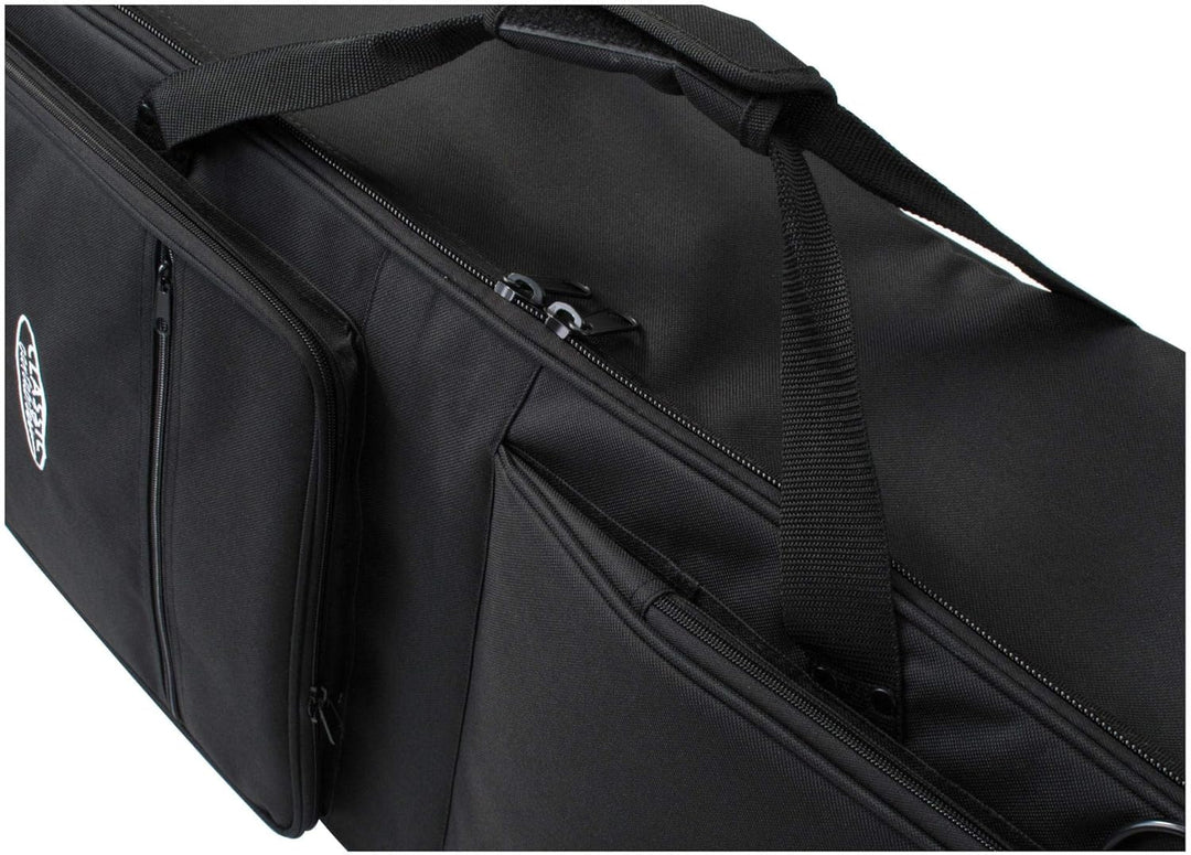 Classic Cantabile Keyboardtasche mit Rollen 129cm schwarz (robuster Gigbag, Innenmasse, 129 x 36 x 1