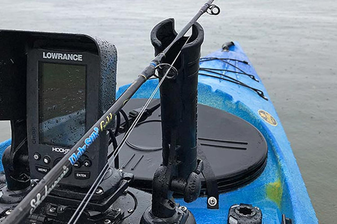 Railblaza Set 3X Rod Tube Rutenhalter + 3X Quickport + Kleber-Kit, Belly Boot