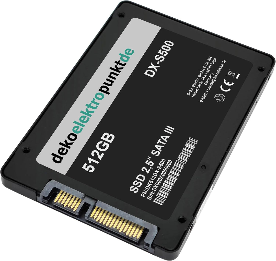 dekoelektropunktde 512GB SSD Festplatte passend für Acer Aspire V3-331-P5T1 V3-331-P1WA V3-371-303V,
