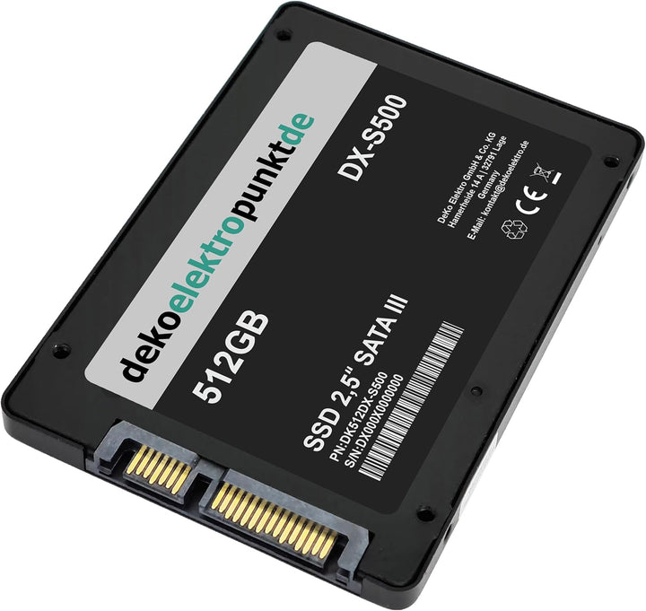 dekoelektropunktde 512GB SSD Festplatte passend für Acer Aspire V3-331-P5T1 V3-331-P1WA V3-371-303V,