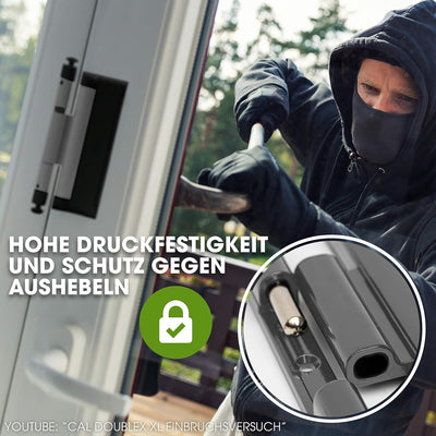 Cal Doublex XL - Fenstersicherung gegen Einbruch, auch für Balkontür, Terassentür Einbruchschutz, Fa