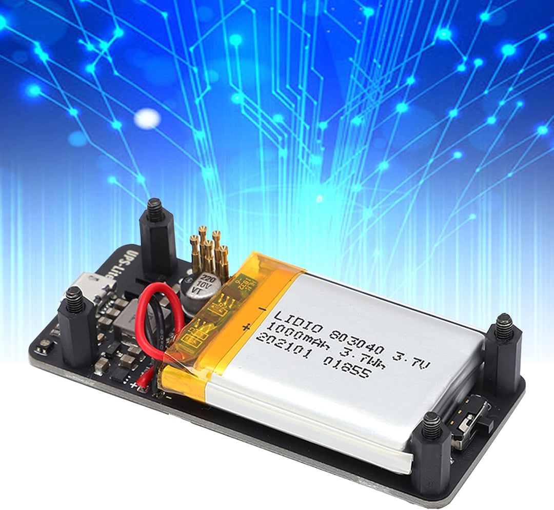 UPS Lite V1.2 Stromversorgungsplatine für Zero, USV-Ladegerät USV-Stromversorgungsplatine mit Batter