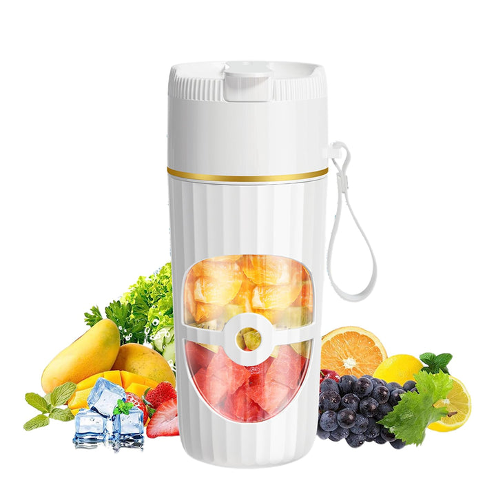 Tragbarer Mixer, 400ml Kleiner Entsafter, 65 Watt, USB Wiederaufladbarer Smoothie Maker, Fresh Juice