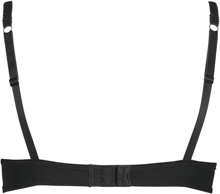 HUBER Damen Micro Lace Bügel-BH 75D Schwarz, 75D Schwarz