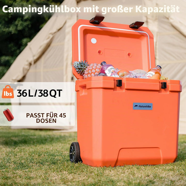 Naturehike Kühlbox 17 Liter/24 Liter/36 Liter Thermobox hochwertige PU Isolierbox 48 Std. Kühlleistu