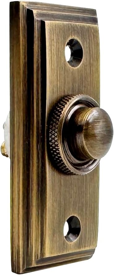 A29 Wired Messing Türklingel Chime Push Button in Antik Messing Finish Vintage dekorative Türklingel