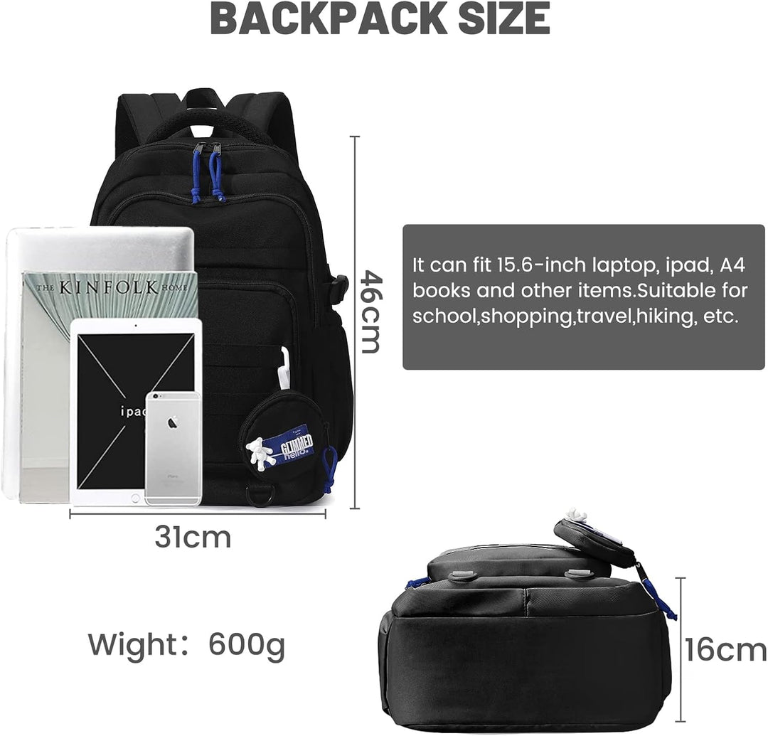Amythe Schulrucksack Mädchen Teenager, Wasserdicht Daypack, Leichter Schulranzen Mädchen Jungen mit