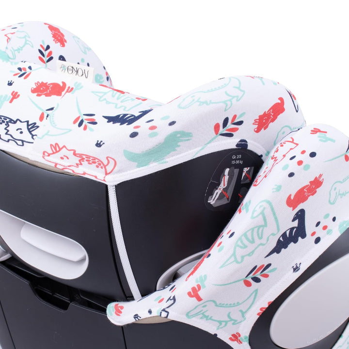 JYOKO KIDS Bezug für Autositz Kompatibel mit Cybex Solution M und Pallas B - Fix (DINO PARTY), DINO