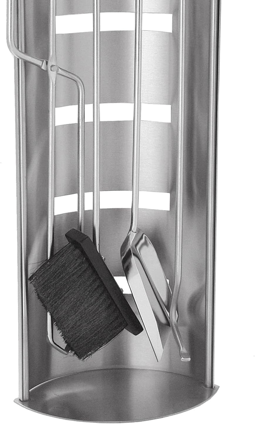 raik 21.02.739.2 Kaminbesteck, 4-teilig, Edelstahl, 68cm